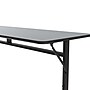 Correll Econoline 60"W x 24"D Adjustable Foldable Training Room Table, Laminate, With Wheels, Gray Granite (FTM2460TF15)~#|#~1A654885-D841-4CD9-939F35C28F4C3B67_sc7