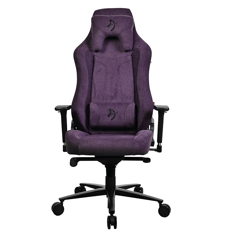 Arozzi Vernazza SoftFabric Ergonomic Racing Gaming Chair, Purple (VERNAZZA-SFB-PP) image 1
