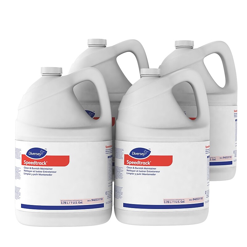 Diversey Speedtrack Floor Cleaner, Unscented, 128 Fl. Oz., 4/Carton (94033110) image 1