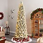 Nearly Natural 10' Slim Flocked Montreal Fir Artificial Christmas Tree with 800 Warm White LED Lights (T3314)~#|#~1A6B6C68-B952-4A61-AED4B55BD2BE3D2D_sc7