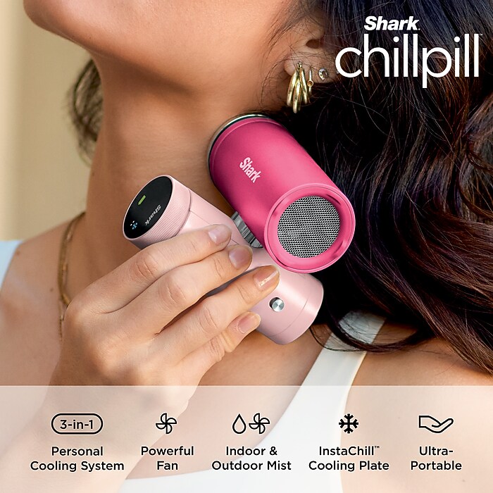 Shark ChillPill 3-in-1 Personal Cooling System, Dragon Fruit