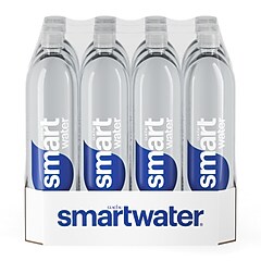 Smartwater Distilled Water, 33.8 oz., 12 Bottles/Carton