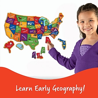 Learning Resources U.S. Map 44-Piece Puzzle (LER7714)