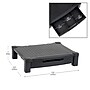 Mind Reader Monitor Stand Riser with Drawer Storage, Up to 22 lbs., Black (DRPLMONST-BLK)~#|#~1A739729-2664-4B32-ADFEE8C82CCAC625_sc7