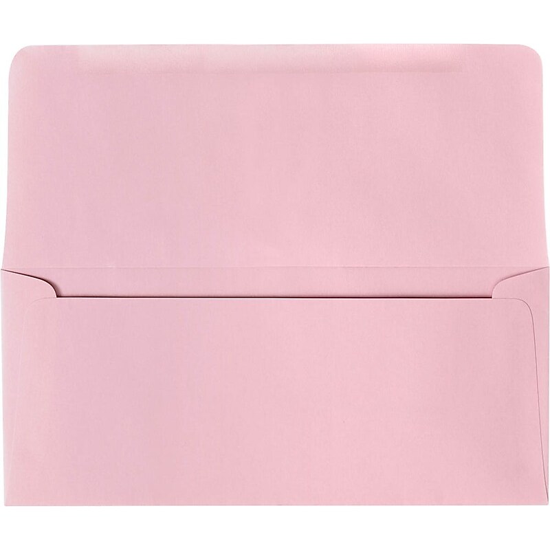 JAM Paper #9 Booklet Envelopes, 3 7/8" x 8 7/8", Pastel Baby Pink, 50/Pack (R2174-50) image 1