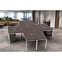 Boss Office Products Simple System 66"W L-Shaped Desk with File Pedestal, Driftwood, 4/Set (SGSD018-102)~#|#~1A777E78-253E-417C-AF8706DB393A87E5_sc7