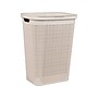 Mind Reader 15.85-Gallon Hamper with Lid, Plastic, Ivory (60FABHAMP-IVO)~#|#~1A7AFBCB-A7C4-44AA-BCEC19480A93B069_sc7