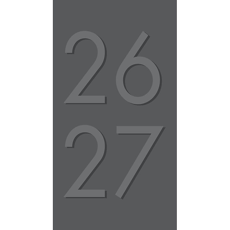 2026-2027 Willow Creek 3.5" x 6.5" Monthly Planner Cover, Charcoal (56523X) image 1