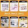 Bostitch Konnect Nest Stackable Boxes, 5.2" x 3.5" x 2.7", Index Size, Clear, 3/Pack (23231-3PK)~#|#~1A8BE888-09B7-4C28-A3778FBCE1ABE984_sc7