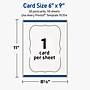 Avery Rectangle Flourished Edge Matte Blank Card, White, 50/Box (19479399759)~#|#~1A8D4D65-7B20-4511-8C61D16285F5C316_sc7