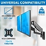 Mount-It! Adjustable Dual Monitor Wall Mount, Up to 32", Black (MI-1766B)~#|#~1A946925-29C5-4A12-B37B151C4036AFD8_sc7