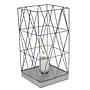 Creekwood Home Geometric Metal Cage 10" LED Table Lamp, Gray (CWT-1003-GY)~#|#~1A98CD39-36E7-4038-A1F3C0865B81B85F_sc7