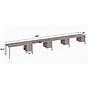 Boss Office Products Simple System 60"W Desk with Pedestal, White, 4/Set (SGSD010-201-WT)~#|#~1A9AB4B4-774E-45B4-9BBE359E51A59D23_sc7