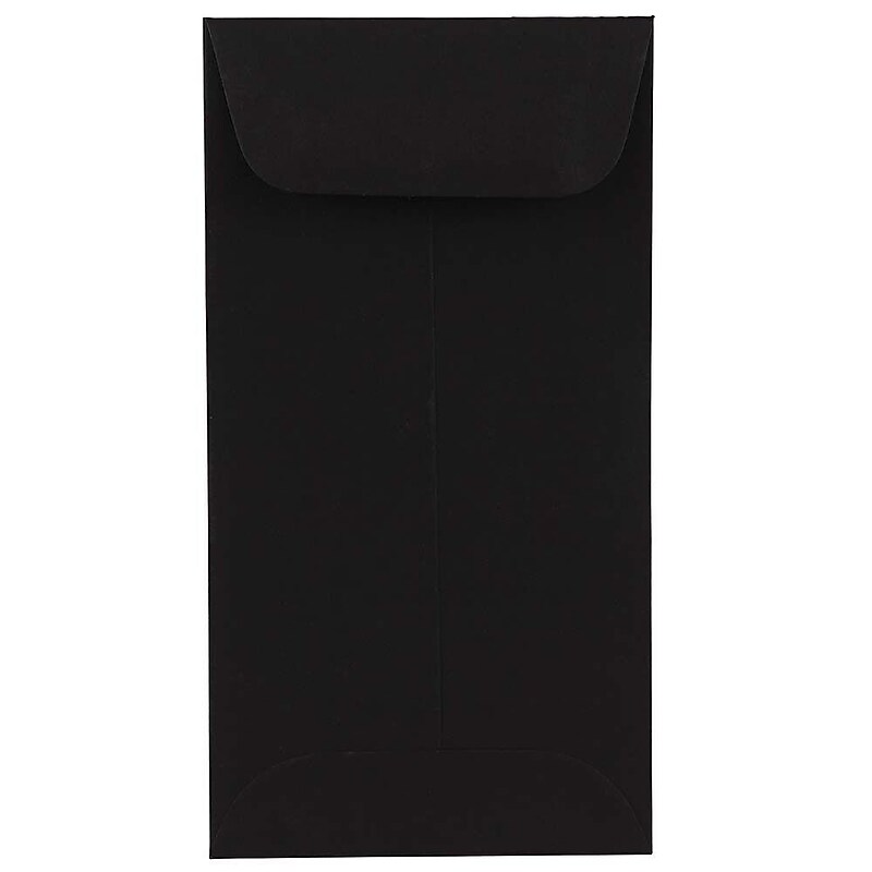 JAM Paper #7 Envelope 3 1/2" x 6 1/2", Black, 100/Pack (351027549d) image 1