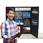 Flipside Tri-Fold Presentation Board, 36" x 48", Corrugated, Black, 10/Carton (30067-10)~#|#~1AA67FFA-9C3C-4347-869EE338A80F4FC4_sc7