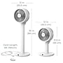 Pure Enrichment 2-in-1 Oscillating Floor Fan, 10-Speed, White (PEFANDUO)~#|#~1AA6F73E-D63C-47A3-83094E8AAA04033F_sc7