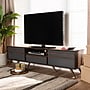 Baxton Studio Naoki TV Stand, Screens up to 78", Grey/Walnut (168-10928-HiT)~#|#~1AA88C53-47B9-48F7-A961C906279349B5_sc7