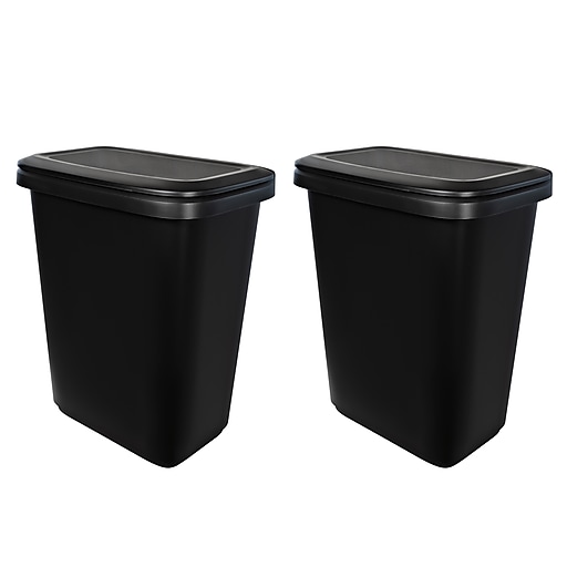 Hefty 20.4 Gal Black Dual Function XL Trash Can