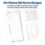 Avery Hanging Style Laser/Inkjet Name Badge Kit, 3" x 4", Clear Holders with White Inserts, 50 Badges Per Box (74520)~#|#~1AB781FC-355A-4824-87BCEA117ACEE74A_sc7