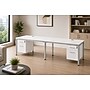 Boss Office Products Simple System 48"W Desk with Pedestal, White, 2/Set (SGSD006-110-WT)~#|#~1ABCE0E8-1F9F-4A18-9AF9702B3599C9E0_sc7