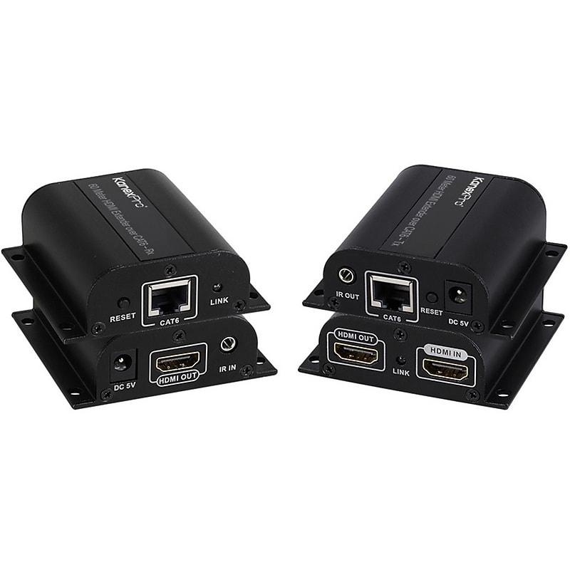 KanexPro HDMI Cat6 196 ft. Extender, Black (EXT-HD60M) image 1