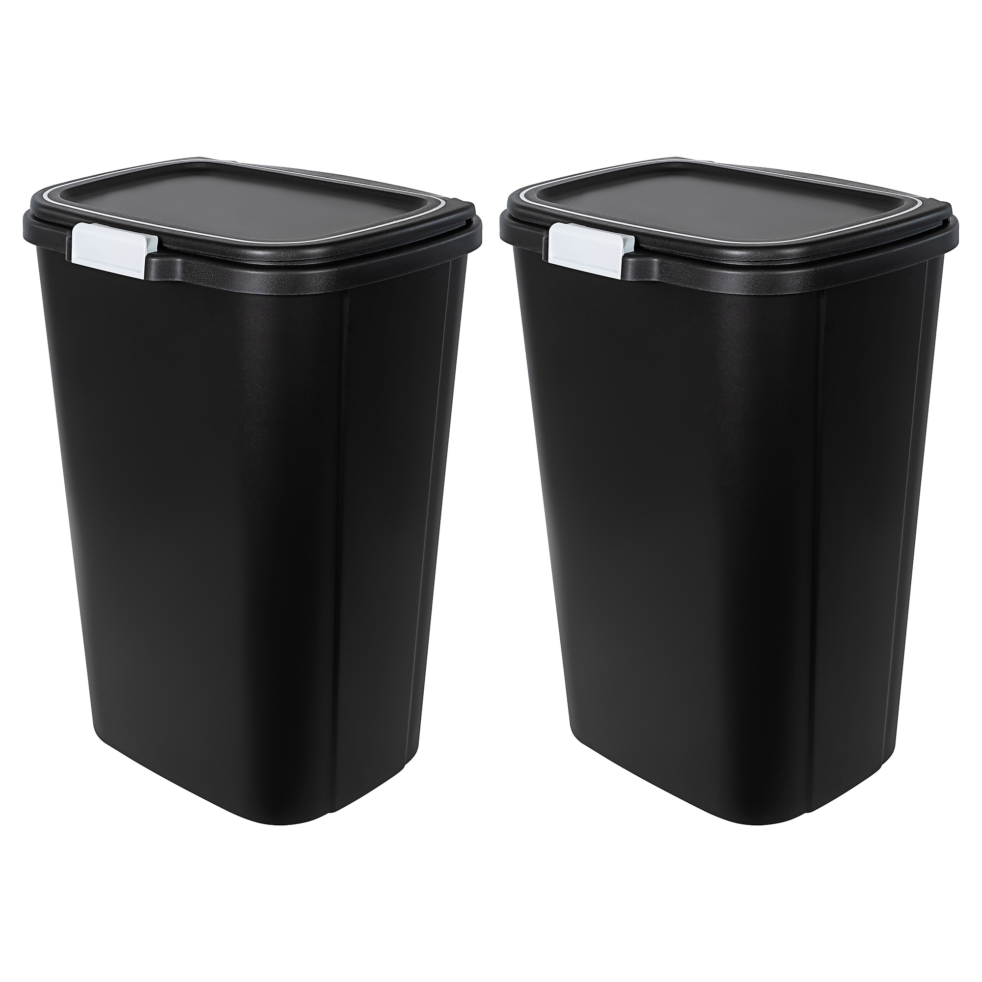 Hefty Odor Control Trash Can, 13 Gallon, Black, 2/Pack (HFTCOM228707507) Sansujyuku sansujyuku.com