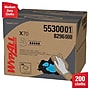 WypAll PowerClean X70 Cloths, 11.1" x 16.8", White, 200 Sheets/Box (55300)~#|#~1AC53A88-2155-4E49-9CD482AFF429405F_sc7