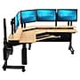 VersaDesk Foundry Bench 80"W Electric Corner Adjustable Standing Desk, Bamboo (FBC8080-BNB-APP )~#|#~1AC5F1C4-61BD-478E-BE6A3ADBFFE679A3_sc7