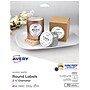 Avery Print-to-the-Edge Laser/Inkjet Round Labels, 2 1/2" Dia, Glossy White, 90 Labels/Pack (22830)~#|#~1ACCD770-3D44-415C-B4722CAB59282926_sc7