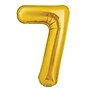 Party City (Air-Filled) 16" "#7" Foil Balloon, Gold, 2/Pack (AM60050208-19)~#|#~1ACD6D3B-53B7-4675-A3B1A1A446B87E5C_sc7