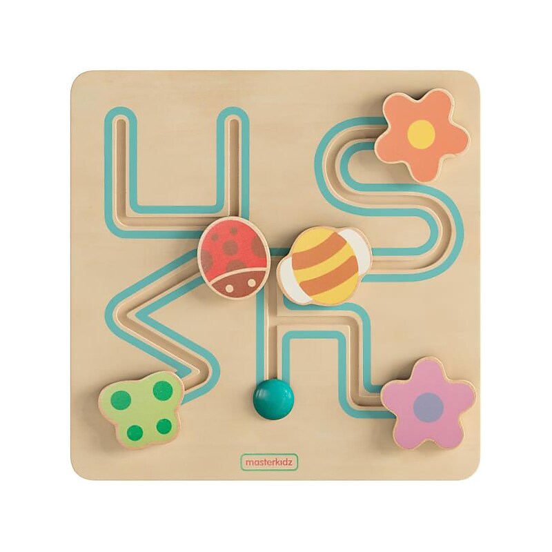 Flash Furniture Bright Beginnings Insect Sliding Maze Learning Board (MK-MK00682-GG) image 1