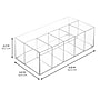 iDESIGN Stackable Plastic 6-Compartment Desk Organizer, Clear, 2 Piece (29108M2)~#|#~1AD50C2E-AFFA-4EA1-99EA0CDB9E65AD93_sc7