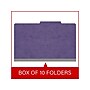Medical Arts Press Pressboard Classification Folder, 2 Dividers, 2" Expansion, Legal Size, Purple, 10/Box (DV-T52-26-3PRP)~#|#~1AD7E718-0419-48D1-993C5BE71FD348CC_sc7
