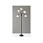 Simplee Adesso 5 Light 67" Matte Black/Antique Brass Floor Lamp with 5 Cone Shades (7205-01)~#|#~1AD924AD-8981-4E70-A49AA3ACE312840F_sc7