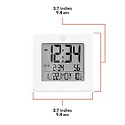 Marathon Digital Alarm Clock, White (CL030050WH)
