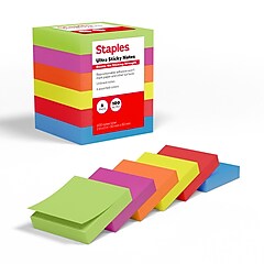 Staples Ultra Sticky Notes, 2