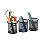 Mind Reader Metal Pen and Accessory Holder Desk Organizer, Black, 3-Pieces (CLIPMESH3-BLK)~#|#~1AE2FDFD-8213-4C89-A6C04387E678C9DD_sc7