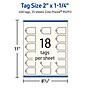 Avery 2" x 1-1/4"  Blank Price & Merchandise Tags, Ivory, 450/Carton (95291-MIT25)~#|#~1AE44ADE-1687-4466-814A4C290DAB0337_sc7