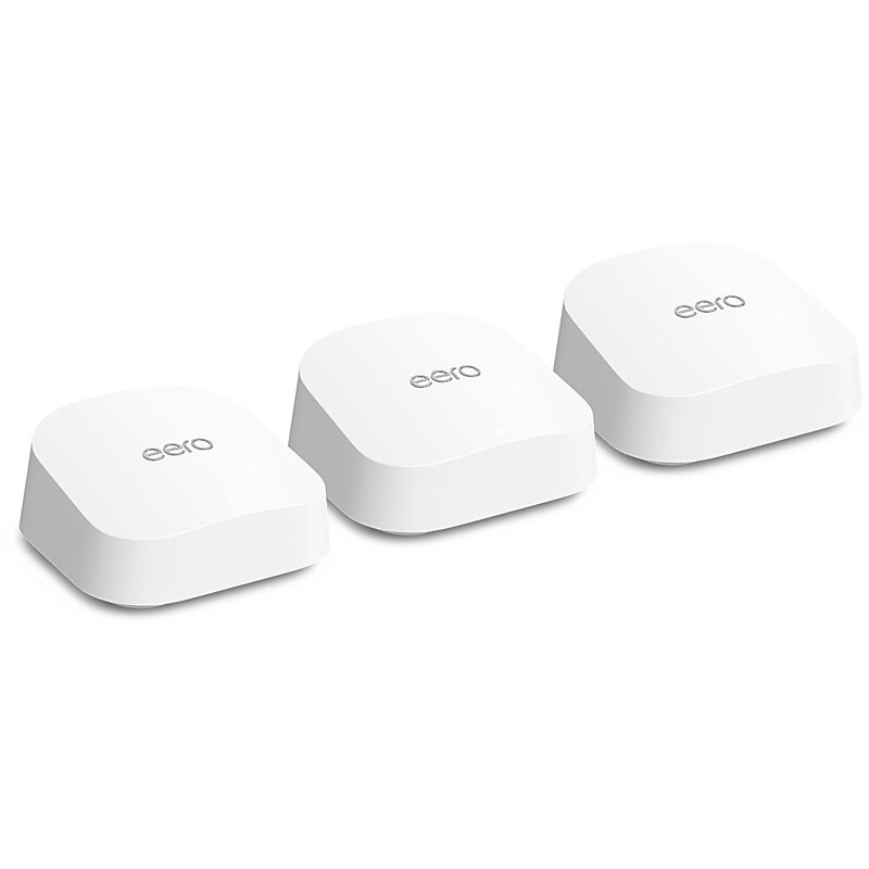 eero 7 BE1800 Wireless Dual-Band 2.5G Mesh Wi-Fi 7 System, 3/Pack (B0D955ZMSR) image 1