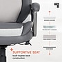 Sharper Image S-600 Active Lumbar Heated Ergonomic Bonded Leather Swivel Executive Massage Chair, Gray (60098-GRY)~#|#~1AE9EE5F-DA45-4AB1-930412047974F615_sc7