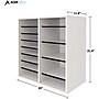 AdirOffice 500 Series 16-Compartment Literature Organizers, 20" x 11.8", White, 2/Pack (500-16-WHI-2PK)~#|#~1AEBFF7D-8507-4F1D-994F0DECD83A5184_sc7