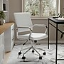 Martha Stewart Piper Faux Leather Swivel Executive Chair, White/Polished Nickel (CH2209212WH)~#|#~1AEED7BD-85B0-46AD-94034ECA9253B99F_sc7