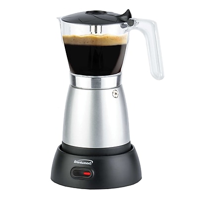 Brentwood 6-Cups Moka Pot Espresso Machine, Silver (TS-119S) Sansujyuku sansujyuku.com