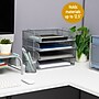 Mind Reader Metal Side Loading Stackable Letter Tray, Silver (DSTACK4-SIL)~#|#~1B007482-33DE-45DF-BE97CFEB5E4D2902_sc7