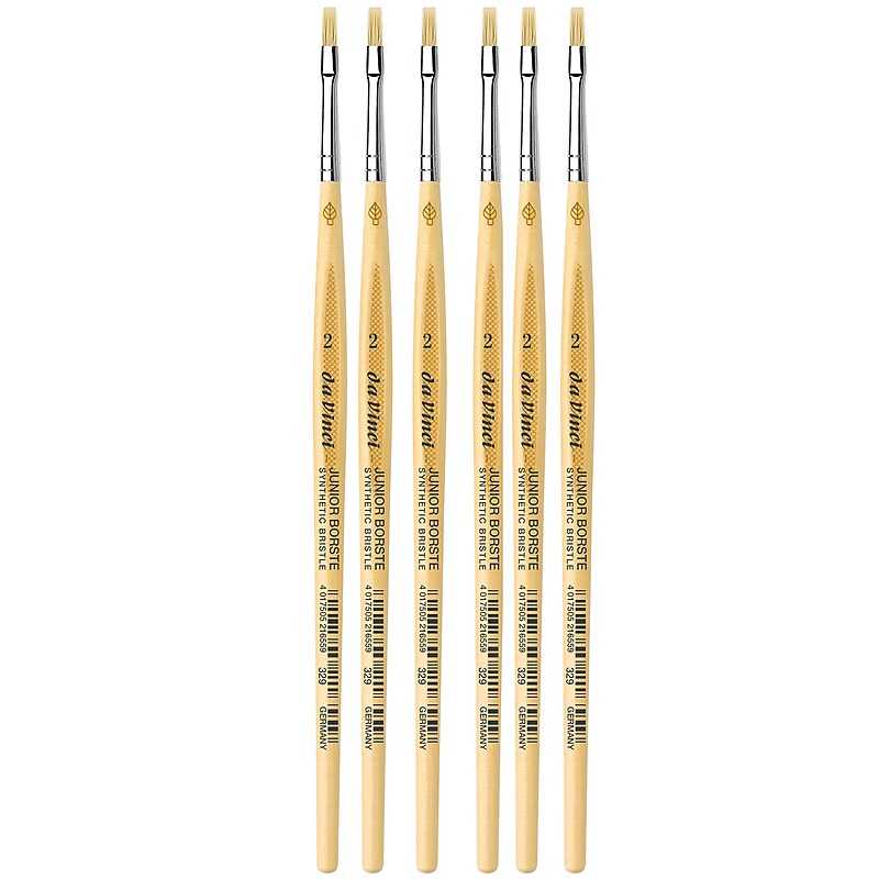 da Vinci JUNIOR BORSTE Tempera Synthetic Student Brush, 6 Brushes/Pack (DVXVA3292-6) image 1