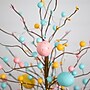 Nearly Natural 18-in Pre-Lit Artificial Easter Egg Twig Tree with 30 LED Lights in Burlap Wrapped Base - Set of 2 (T5467)~#|#~1B0BBD99-77D1-4420-B69A58CF5FCC0134_sc7