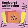 Post-it Notes, 3" x 3", Sunburst Collection, 100 Sheet/Pad, 18 Pads/Pack (654-18SUN-CP)~#|#~1B0BEF2E-C035-407B-9B231A6C929B98DA_sc7