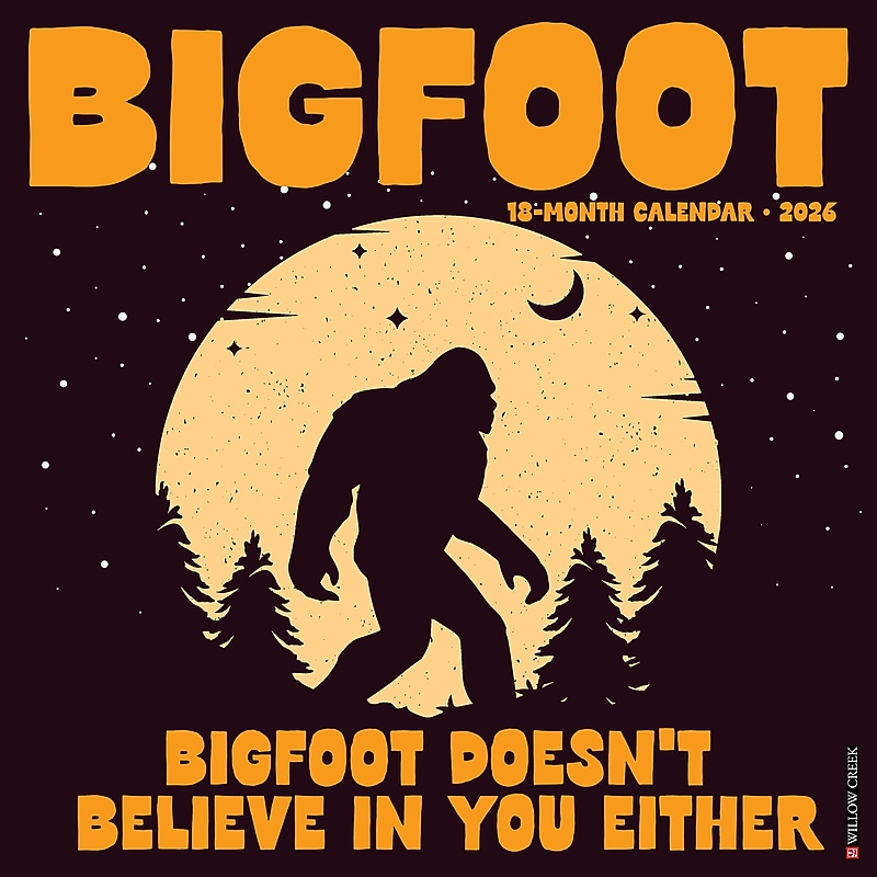 2026 Willow Creek Bigfoot 12" x 12" Monthly Wall Calendar (50262) image 1
