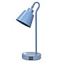 Simple Designs Sleek Essentials LED Desk Lamp, 16", with USB Ports, Blue (LD1073-BLU)~#|#~1B192F10-A0A7-47D0-96D408E1C849A548_sc7