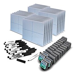 Flipside Class Pack Laminate Mobile XY Axis Dry-Erase Whiteboard